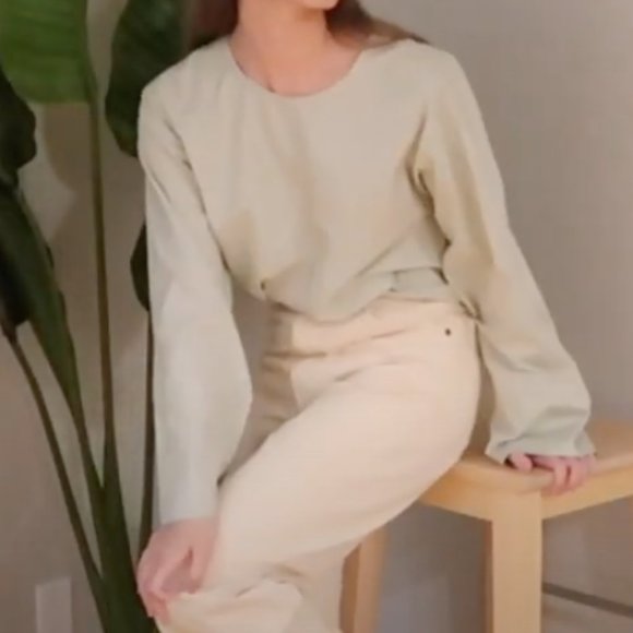 Uniqlo U 2020 S/S Women Long Sleeve T Blouse in XS - Picture 10 of 13